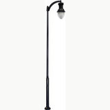 Dabmar Lighting GM9271-L80-50K-B black post light & pole