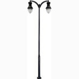 Dabmar Lighting GM9272-L108-30K-B black post light & pole