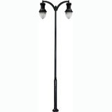 Dabmar Lighting GM9272-L108-50K-B black post light & pole