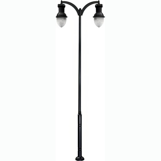 Dabmar Lighting GM9272-L126-30K-B black post light & pole