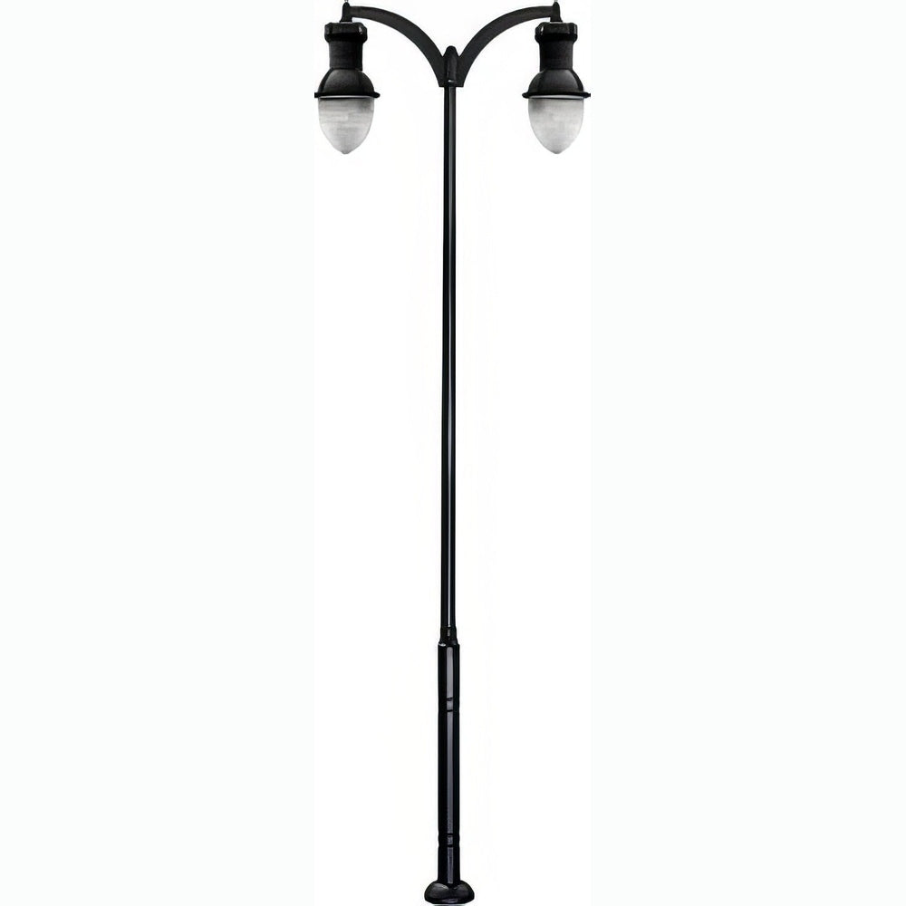 Dabmar Lighting GM9272-L126-40K-B black post light & pole
