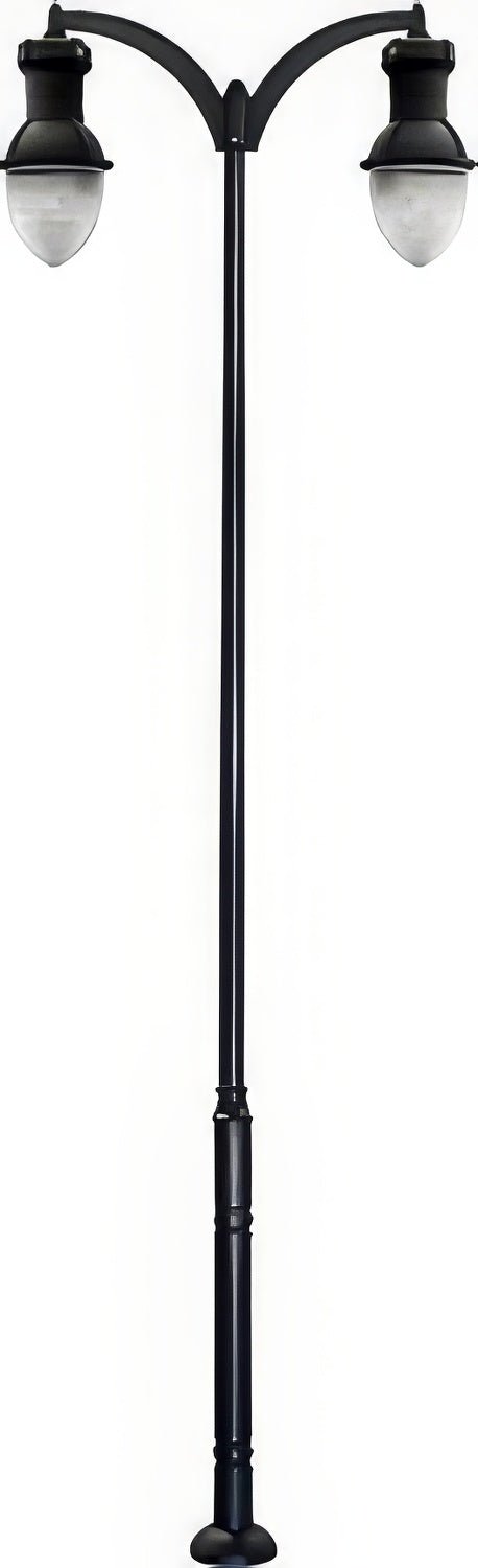 Dabmar Lighting GM9272-L126-50K-B black post light & pole