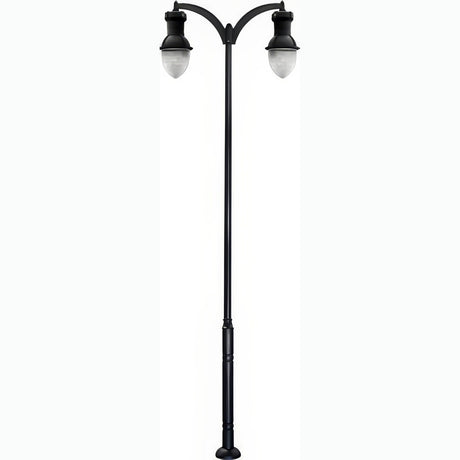 Dabmar Lighting GM9272-L160-30K-B black post light & pole