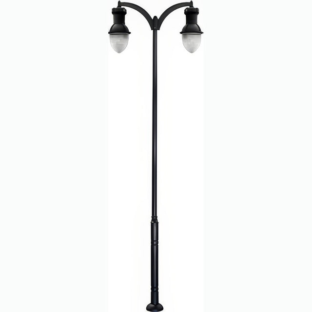 Dabmar Lighting GM9272-L160-30K-B black post light & pole