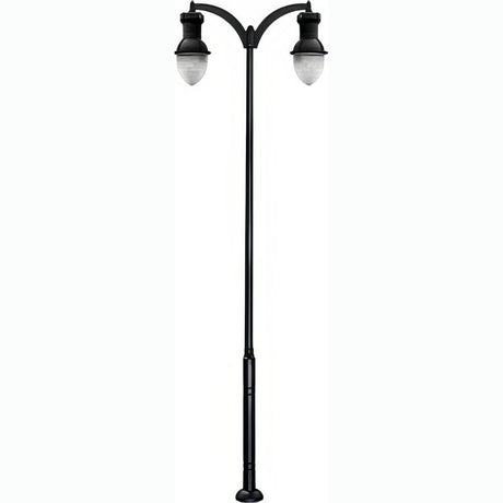 Dabmar Lighting GM9272-L160-40K-B black post light & pole