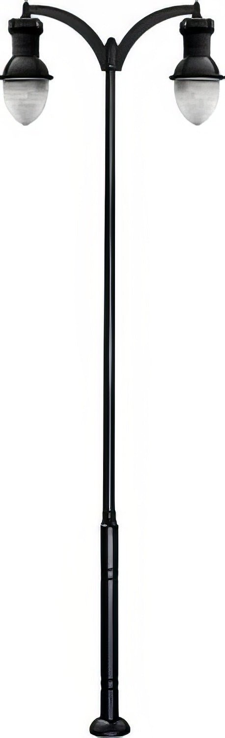 Dabmar Lighting GM9272-L160-50K-B black post light & pole