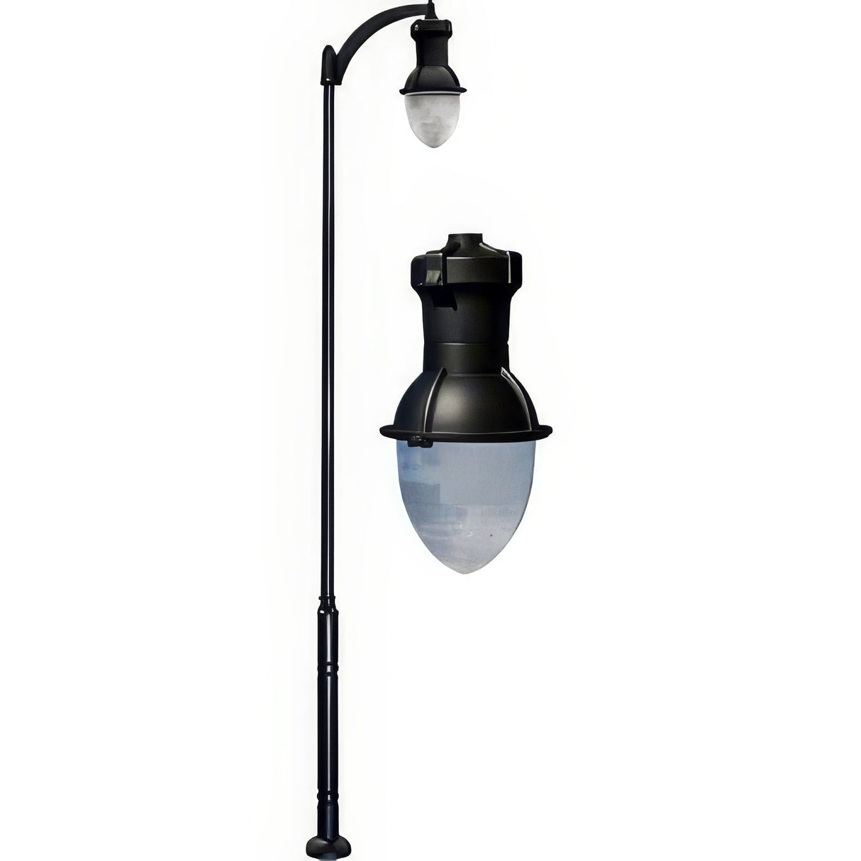 Dabmar Lighting GM9278-B-MT-MT Drop Light Post Light Fixture 250 Watt Metal Halide/Mogul Base Multi-Tap Black