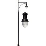 Dabmar Lighting GM9290-LED120-B Drop Light Post Light Fixture 120 Watt LED/Mogul Base Lamp Volts Black