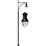 Dabmar Lighting GM9293-B-MT-MT Drop Light Post Light Fixture 400 Watt Metal Halide/Mogul Base Multi-Tap Black