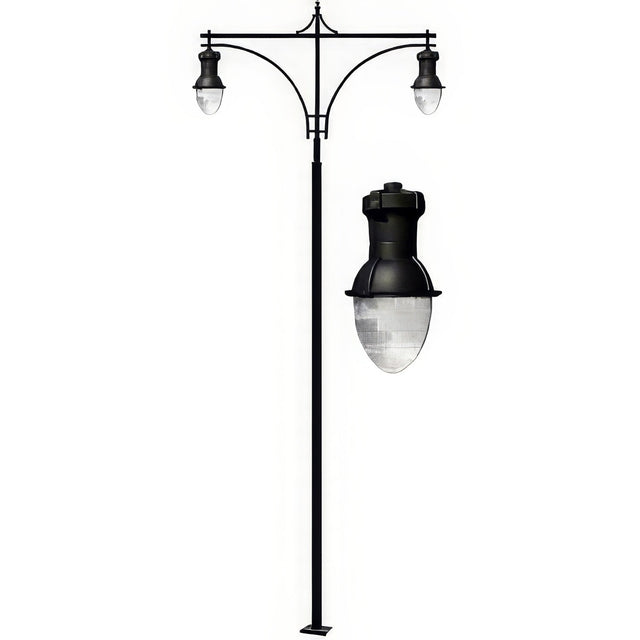 Dabmar Lighting GM9295-LED75-B black post light fixture