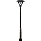 Dabmar Lighting GM9501-L18-65K-B black post light & pole
