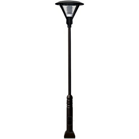 Dabmar Lighting GM9501-L18-65K-B black post light & pole