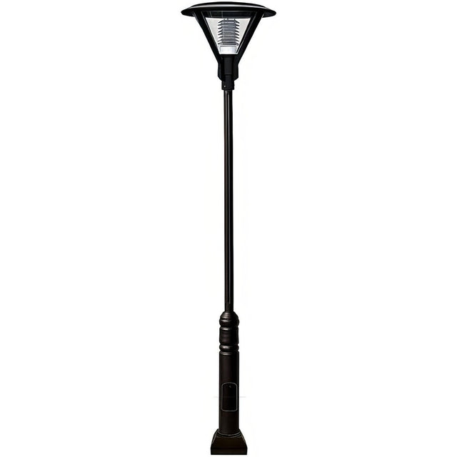 Dabmar Lighting GM9501-L30-30K-B black post light & pole