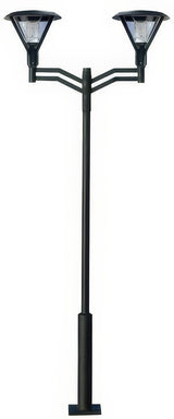 Dabmar Lighting GM9502-B black post light & pole