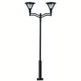 Dabmar Lighting GM9502-L36-65K-B black post light & pole