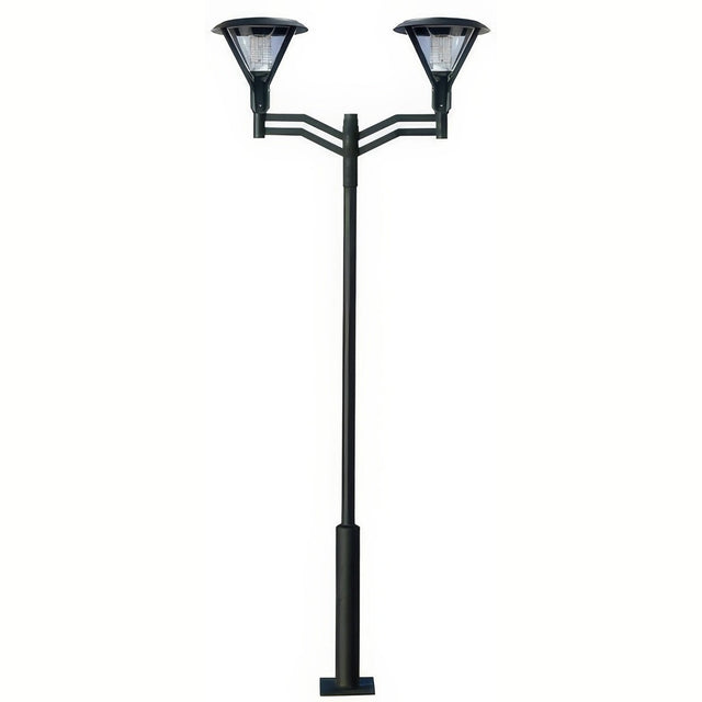 Dabmar Lighting GM9502-L36-65K-B black post light & pole
