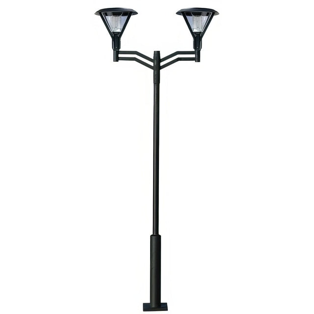 Dabmar Lighting GM9502-L40-30K-B black post light & pole