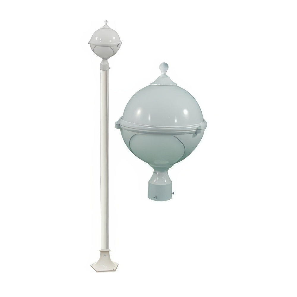 Dabmar Lighting GM9703-LED16-W white post light fixture