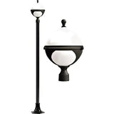 Dabmar Lighting GM9715-B Natalie Post Light Fixture 3 X 13 Watt DL-S13-GU24 120 Volts Black