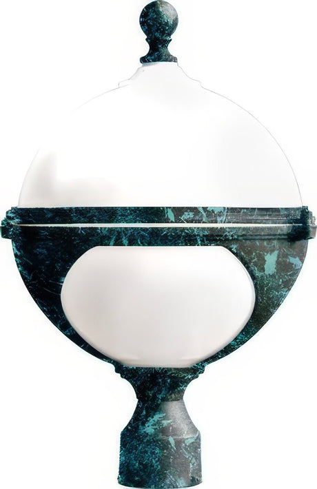 Dabmar Lighting GM972-L18-65K-VG verde green outdoor post light fixture