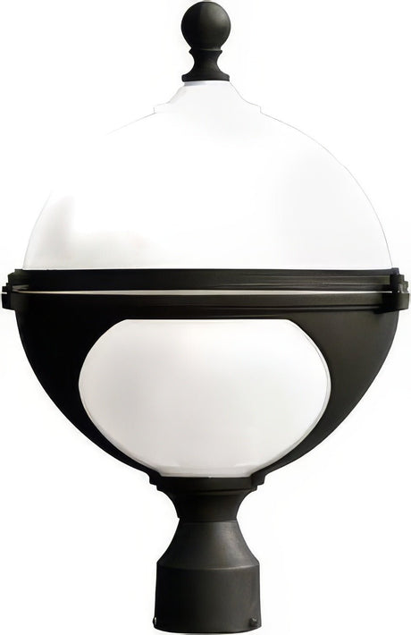 Dabmar Lighting GM972-L6-60K-B black outdoor post light fixture