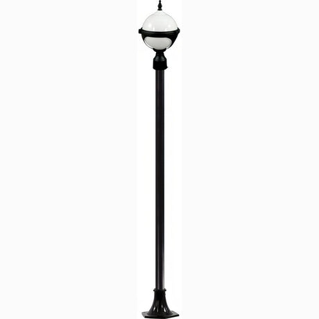 Dabmar Lighting GM9721-L6-30K-B black post light & pole