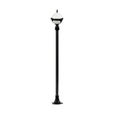 Dabmar Lighting GM9721-L6-RGBW-B black post light & pole