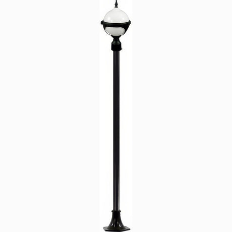 Dabmar Lighting GM9721-L9-27K-B black post light & pole