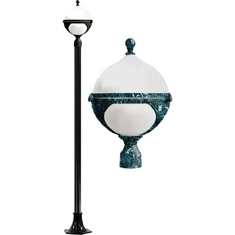 Dabmar Lighting GM9721-VG verde green post light fixture