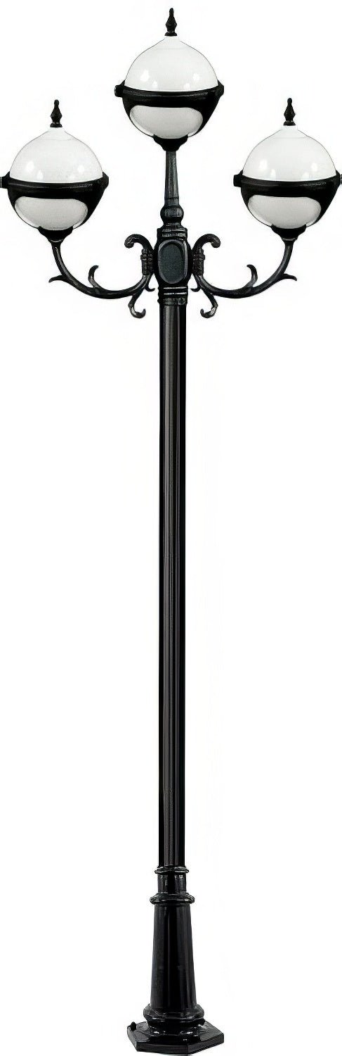 Dabmar Lighting GM9723-B black post light & pole