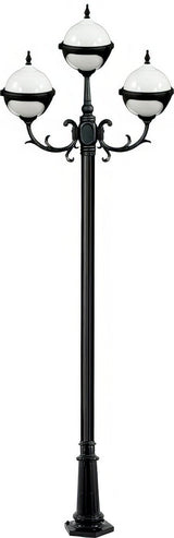 Dabmar Lighting GM9723-B black post light & pole