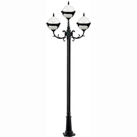 Dabmar Lighting GM9723-L27-40K-B black post light & pole