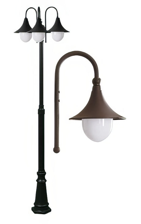 Dabmar Lighting GM9903-BZ bronze post light fixture