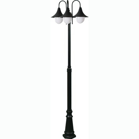 Dabmar Lighting GM9903-L18-60K-B black post light & pole