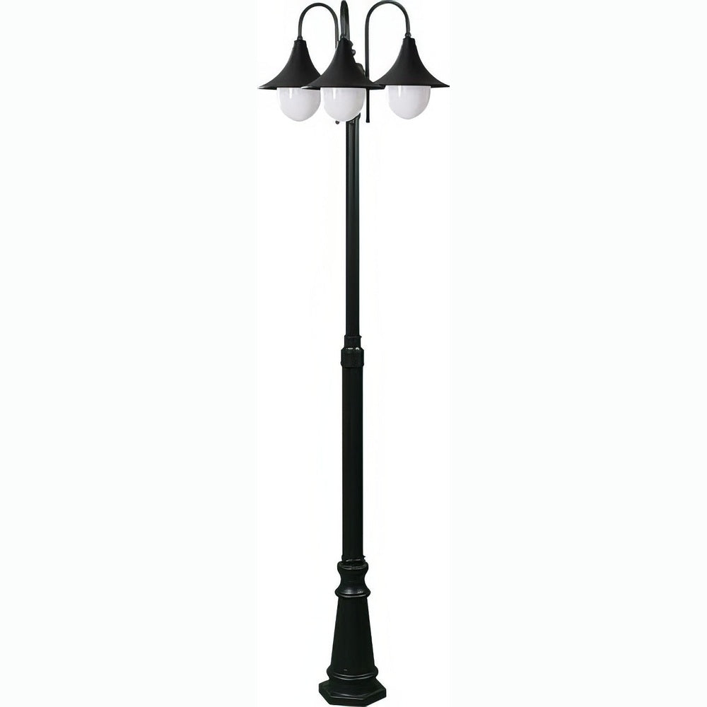 Dabmar Lighting GM9903-L27-27K-B black post light & pole