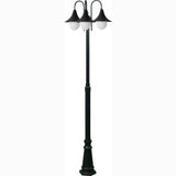 Dabmar Lighting GM9903-L54-30K-B black post light & pole