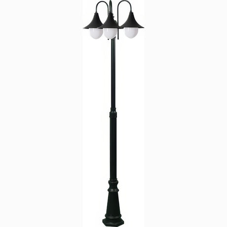 Dabmar Lighting GM9903-L54-30K-B black post light & pole