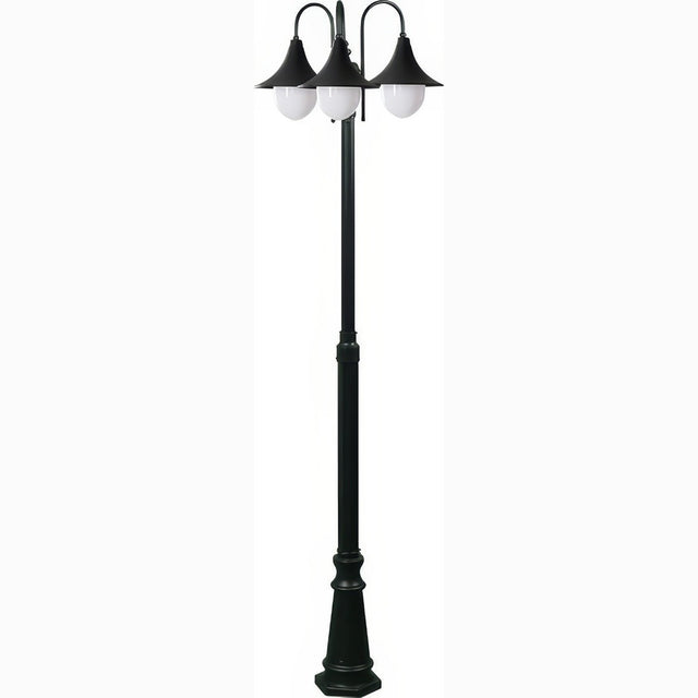 Dabmar Lighting GM9903-L54-30K-B black post light & pole