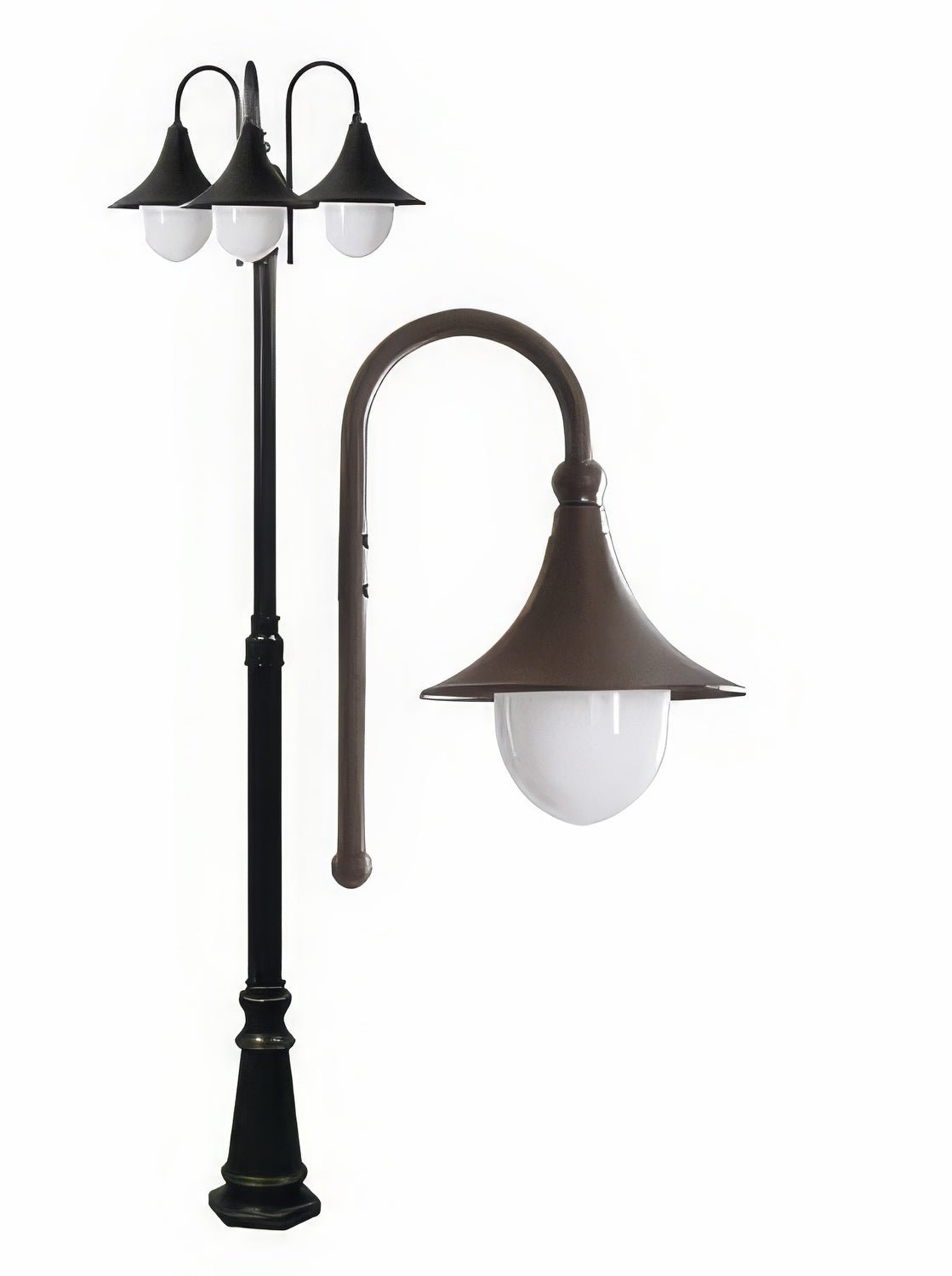 Dabmar Lighting GM9903-L54-30K-BZ bronze post light & pole
