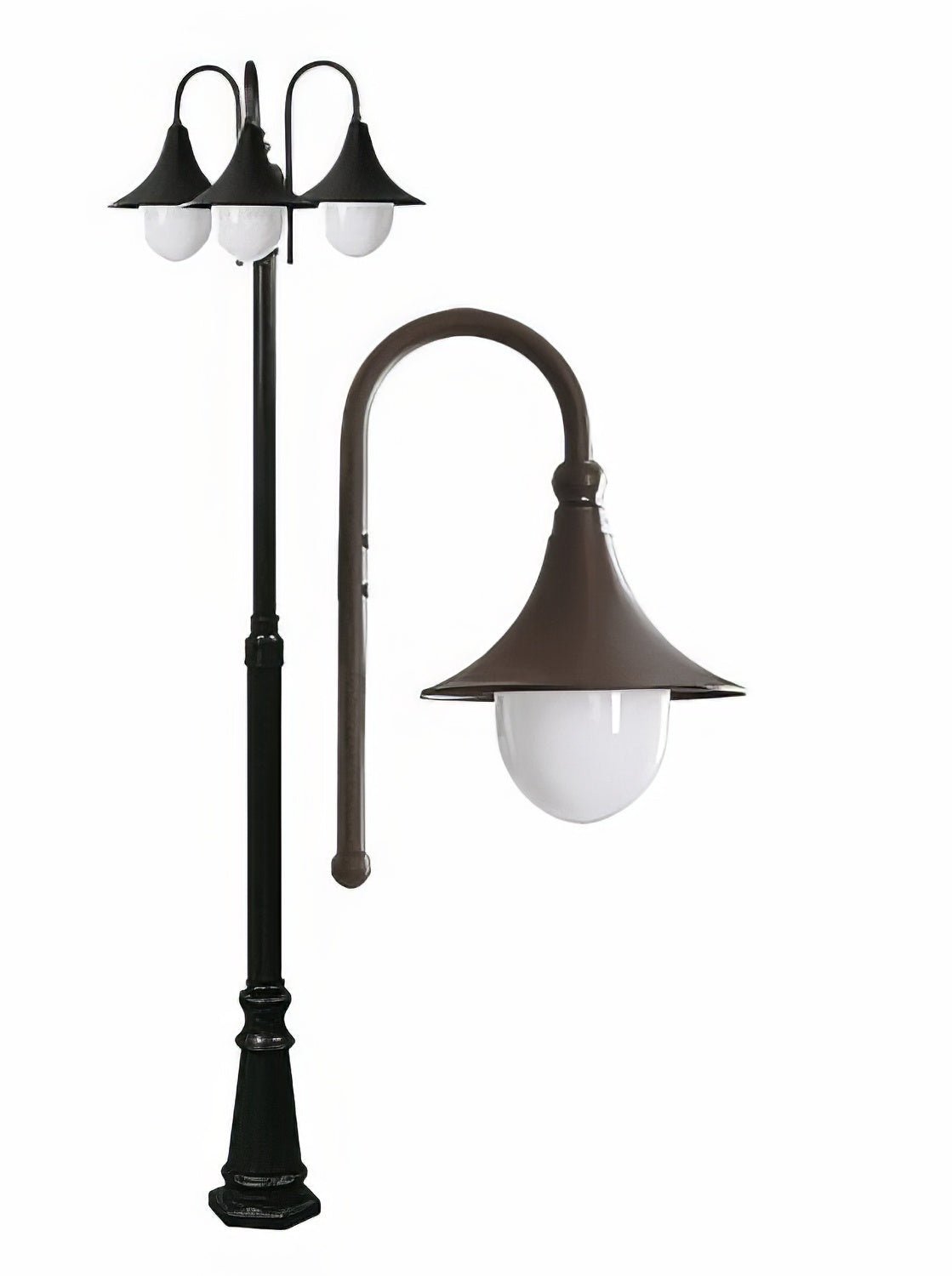 Dabmar Lighting GM9903-L54-65K-BZ bronze post light & pole