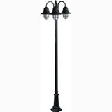 Dabmar Lighting GM9913-L54-30K-B black post light & pole