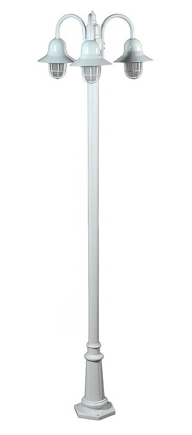 Dabmar Lighting GM9913-L54-30K-W white post light & pole