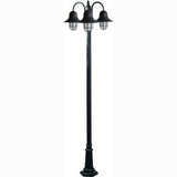 Dabmar Lighting GM9913-L54-65K-B black post light & pole