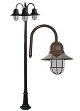 Dabmar Lighting GM9913-L54-65K-BZ bronze post light & pole