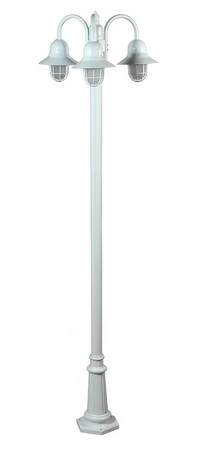 Dabmar Lighting GM9913-L54-65K-W white post light & pole