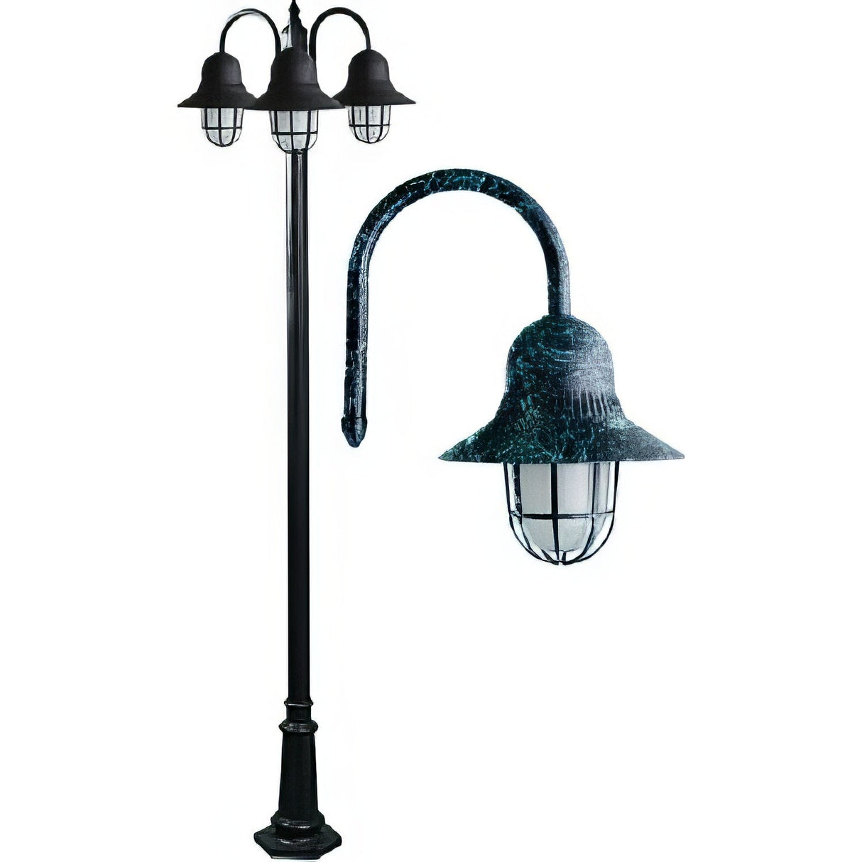Dabmar Lighting GM9913-VG verde green post light fixture