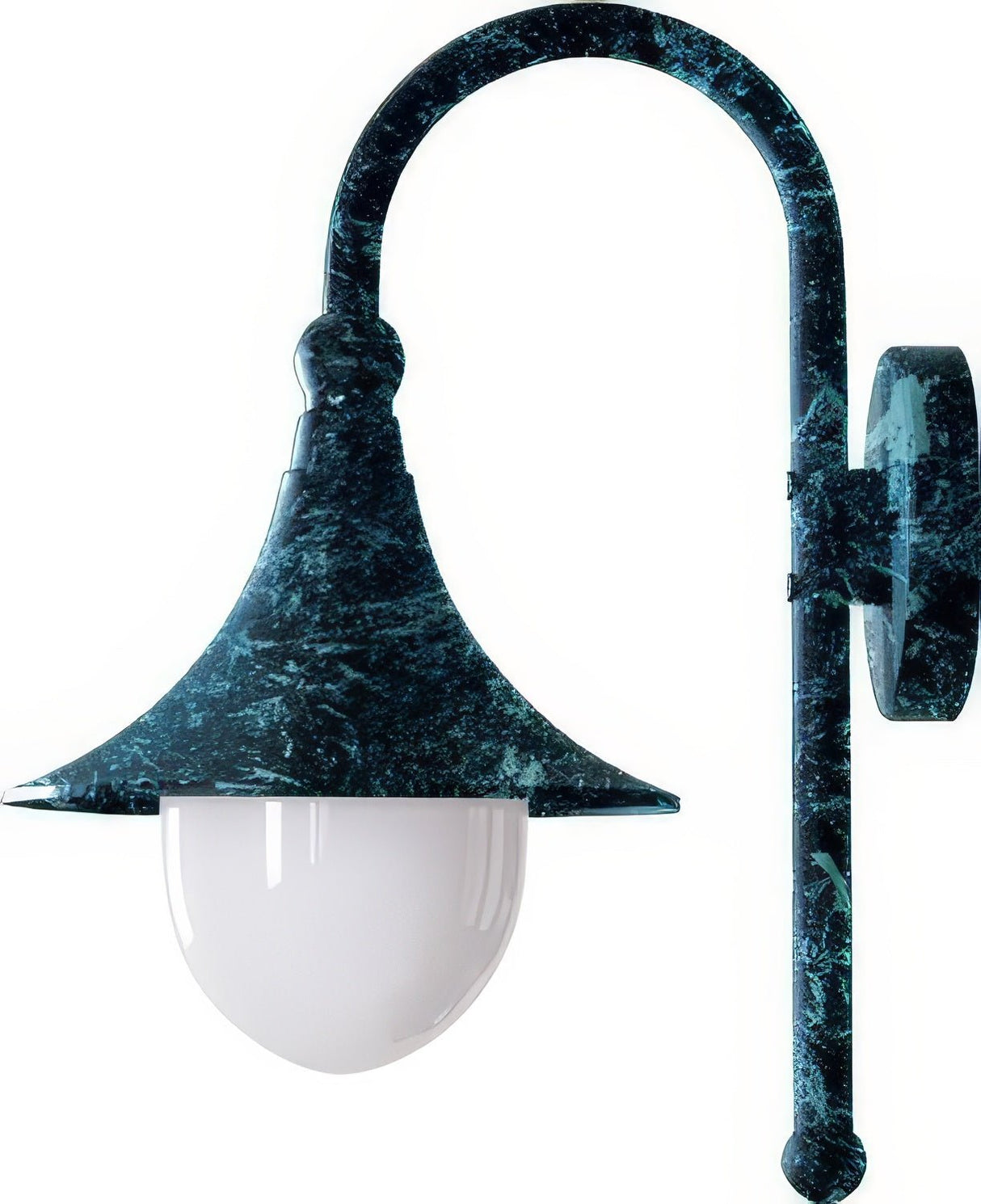 Dabmar Lighting GM996-L9-40K-VG verde green outdoor wall light fixture