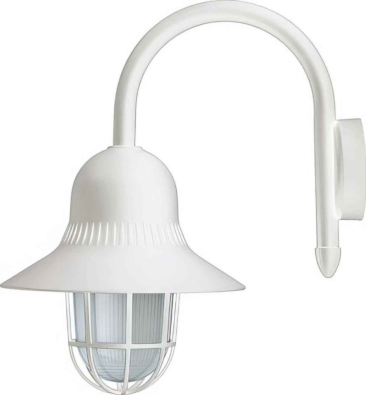Dabmar Lighting GM997-L18-65K-W white outdoor wall light fixture