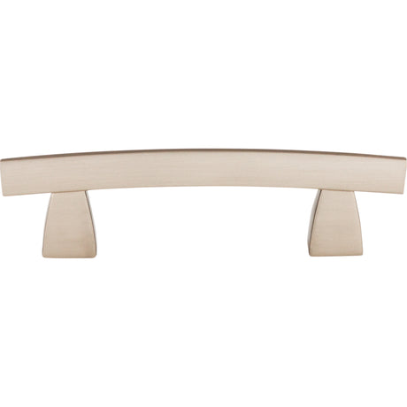 Top Knobs TK3BSN Arched 3" Center to Center Bar Pull Brushed Satin Nickel