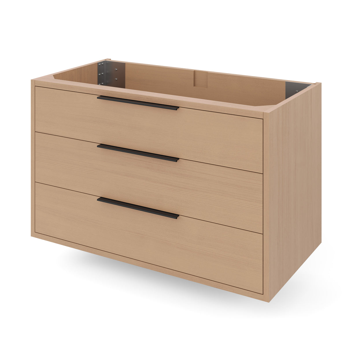 Jeffrey Alexander Gardner 37" Natural Oak Single Sink Bathroom Vanity with White Resin Top - Single-Hole Faucet Top - VKGAR36NOPRE product image 3
